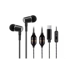 Anti straling Air Tube Headset HA38Z USB-C – iBrain Zwart | Life-Maxx — afbeelding 1
