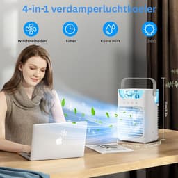 MKSS® Mobiele Airco - Airconditioning - Ventilatoren - Airco Zonder Afvoerslang - Wit — thumbnail 5