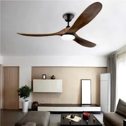 Bovista Plafondventilator - Met Verlichting - Plafond Ventilator - Met Lamp - Plafonniere Met Ventilator - Stijl G - 150cm — thumbnail 2