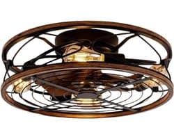 Nivard Plafondventilator - Met Verlichting - Plafond Ventilator - Met Lamp - Plafonniere Met Ventilator - Met Licht — afbeelding 1