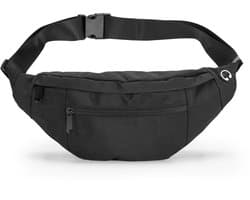 YONO Heuptas – Heren en Dames – Buideltasje – Fanny Pack Outdoor, Wandelen, Reizen – Crossbody Telefoon en Paspoort Tasje – Zwart