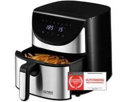 TZS First Austria Airfryer - Heteluchtfriteuse - 5,8L - 1700W - 80ºC tot 200ºC - Digital Touchscreen - Zwart