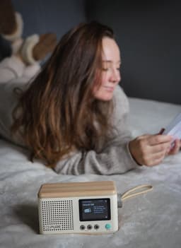 Pure Classic Mini Cotton Wit/Eiken, portabel DAB+ radio met Bluetooth — thumbnail 5