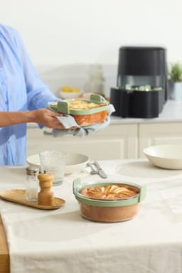 Lékué Airfryer Ovenschaal ø 20 cm - Glas - Transparent — thumbnail 12