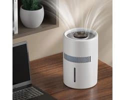 Luchtreiniger en luchtbevochtiger in één, 4L stille 2-in-1 slimme luchtbevochtiger voor thuis en de babykamer
