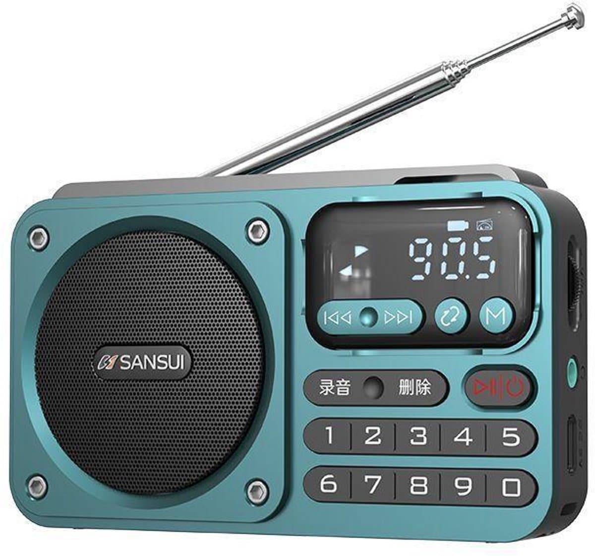 Crrynuo - F22 Bluetooth-Luidspreker - FM-Radio - Draagbaar - Blauw - Multifunctionele Kaart - USB - Externe Opname​ — afbeelding 1