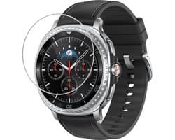 Strap-it Screenprotector van gehard glas -bescherming glasplaatje geschikt voor Samsung Galaxy Watch 8 Classic - 46mm
