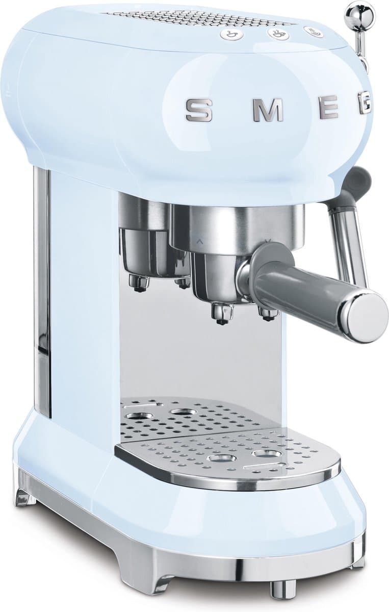 SMEG ECF01PBEU - Handmatige espressomachine - Pastelblauw - Stoompijp — afbeelding 1