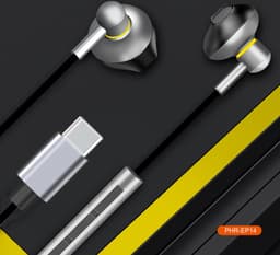 usb C oortjes met draad - Bedrade oordopjes met usb C aansluiting - usb C headset met microfoon - Oordoppen geschikt voor Samsung Galaxy S26/S25/S24/S23/S22/S21/S20 — thumbnail 4