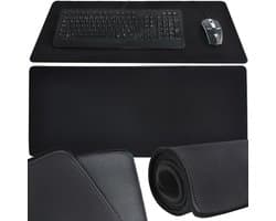 Muismat - Gaming Mousepad XXL - Game Muismat - Onderlegger - Grote Muismat - Anti Slip - Desktop Mat - Zwart - 70x30 CM - Rheme