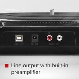 Platenspeler - Audizio RP310 hifi platenspeler met auto return en Audio Technica element en naald - Dé draaitafel voor de echte vinylfanaat! - Zwart — thumbnail 5