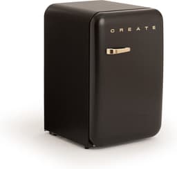 CREATE - Koelkast in retrostijl - Zwart - Handvat Goud - FRIDGE RETRO 107L — thumbnail 5