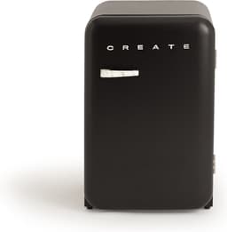 CREATE - Koelkast in retrostijl - Zwart - Handvat Marmer - FRIDGE RETRO 107L — thumbnail 1