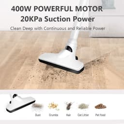 E&CT TRADING - Snoer Stofzuiger 400W 20kpa Krachtige Zuigkracht Lichtgewicht Handstofzuiger - Voor Huisdier Haar Harde Vloer - Thuis Diepe Schoon — thumbnail 5