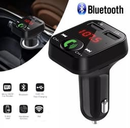 Fm-zender Aux Modulator Bluetooth Handsfree Car Kit Car Audio MP3 Speler met 3.1A Quick Charge Dual USB Auto lader — thumbnail 3