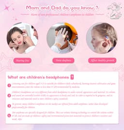VFLY Kinder Koptelefoon - 3 Verwisselbare Oorschelpen - Bedrade Hoofdtelefoon Kinderen - Opvouwbare Kinder Headphones - Blauw — thumbnail 5