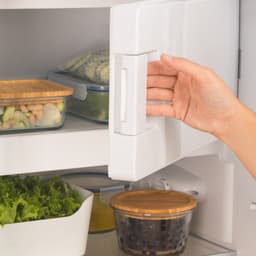 CREATE - Koelkast in retrostijl - Zwart - Handvat Hout - FRIDGE RETRO 281L — thumbnail 6
