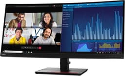 Lenovo ThinkVision P34W-20 Curved - 34 Inch WQHD 3440x1440 - USB-C Dock Monitor - Nieuw — thumbnail 1