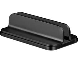 Mastersøn Verticale Laptop Standaard - Aluminium & Verstelbaar - Zwart - MacBook