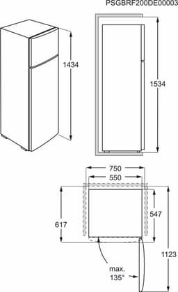 AEG RDB424E1AX 5000 serie ColdSense - Koel-vriescombinatie - Vrijstaand - Zilver — thumbnail 12