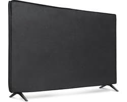kwmobile tv hoes voor 55" TV cover - Beschermhoes voor televisie - Voor binnengebruik - Tegen vuil en stof - In zwart