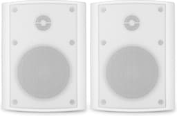 Buiten speakers - Geluidsinstallatie met 2 outdoor speakers en versterker met Bluetooth - Perfect voor overkapping, badkamer, sauna, etc. - Wit — thumbnail 7