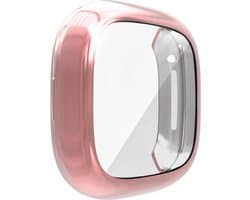 Case geschikt voor Fitbit Versa 3 - Roze - Siliconen