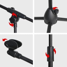 Áengus Microfoonstatief Microfoon Standaard met microfoon klem — thumbnail 2