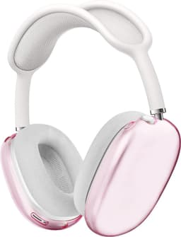KELERINO. Siliconen Transparant Cover Case geschikt voor Airpods Max - Roze — thumbnail 1
