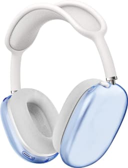 KELERINO. Siliconen Transparant Cover Case geschikt voor Airpods Max - Blauw — thumbnail 1