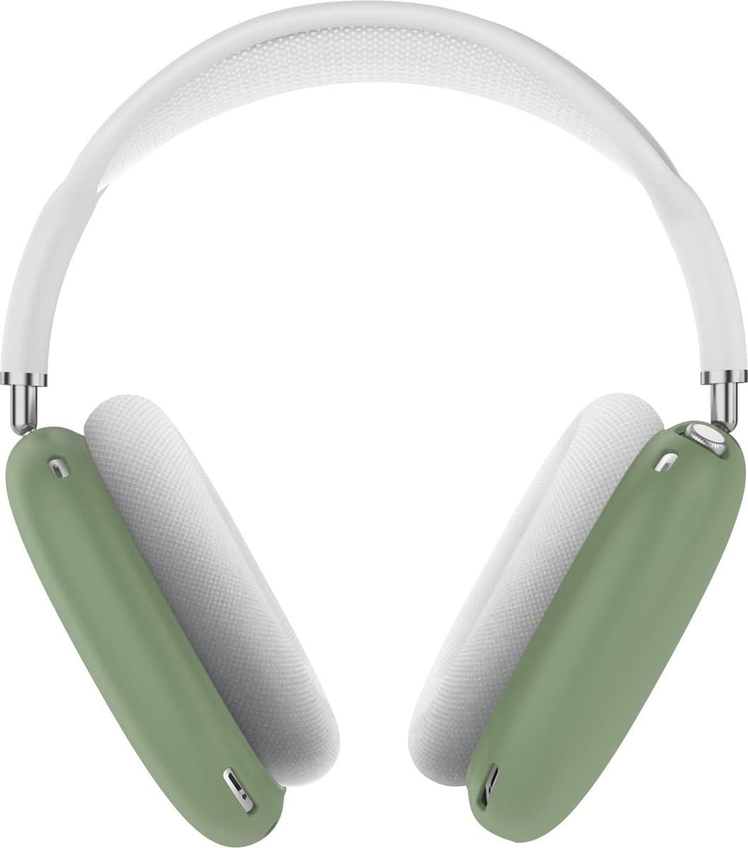 KELERINO. Siliconen Case geschikt voor AirPods Max - Accessoire - Groen — afbeelding 1