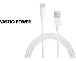 Vastiq Power® - USB Naar Lightning-Kabel - 1 Meter - Wit - Geschikt Voor Iphone 14/13/12/Ipad - Lightning Naar-Usb - Iphone 13/12/11/X/Ipad 13/12/Pro/Max - Iphone 13/12/Pro