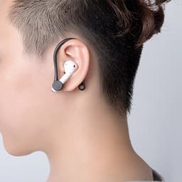 DW4Trading Airpod oorhaakjes - anti lost earhook - set van 2 stuks - siliconen wit — thumbnail 5