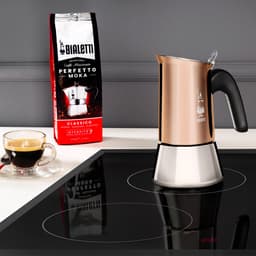 Bialetti Venus 4 Kops Koper – RVS Espressopot – 170 ml – Geschikt voor Inductie – Italiaans Design — thumbnail 3