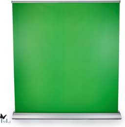 IMLI Green screen voor Game Capture |150 X 205 cm| Met achtergrondsysteem | Roll up banner - Chroma key — thumbnail 1