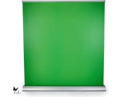 IMLI Green screen voor Game Capture |150 X 205 cm| Met achtergrondsysteem | Roll up banner - Chroma key