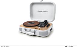 Muse MT-201WW - Bluetooth kofferplatenspeler met encoding-functie, wit — thumbnail 2