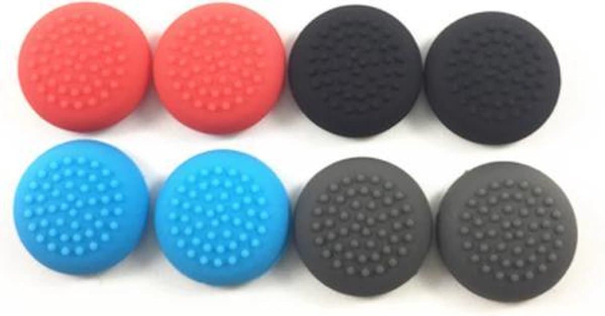 Thumb grips - 1 Paar = 2 Stuks - Geschikt voor Nintendo Switch & Lite - Joystick/Controller Grips - Joy-Con Thumbsticks - Thumbgrips - BLAUW — afbeelding 1