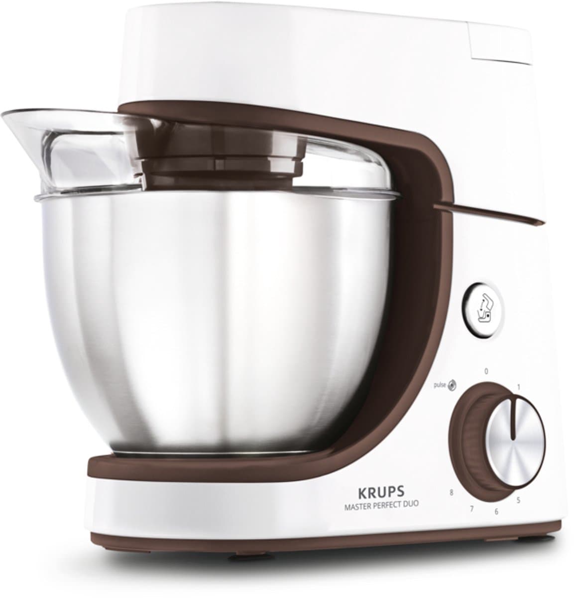 Krups KA51K1 - Keukenmachine - 1100W - 4,6L - Bruin/Wit — afbeelding 1