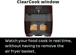 Instant Vortex Plus ClearCook 5,7L Airfryer - Revolutionaire 6-in-1 Heteluchtfriteuse - Doorzichtig Kookvenster - 95% Minder Olie - Gezondere Maaltijden - Grote Capaciteit voor Hele Familie - Eenvoudige Reiniging - Gebruiksvriendelijk Touchscreen! — thumbnail 22