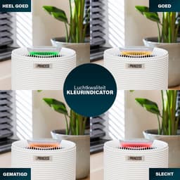 Princess Smart Luchtreiniger 356280 – Air Purifier - WiFi - Werkt tegen Hooikoorts, Allergie, Huisstofmijt, Stof - CADR 280 m³/uur - Vervangbare Hepa 13 filter - Luchtkwaliteit Indicator - App gestuurd - Inclusief Timer en Slaapstand — thumbnail 2