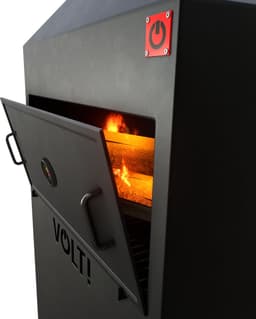 VOLT - Dutch Fire Oven BBQ Grill - Rookoven Barbecue - Rookkast - Buitenhaard - Pizza Oven - Tuinhaard - BBQ/Rookkast - Zwart - Made in NL — thumbnail 3