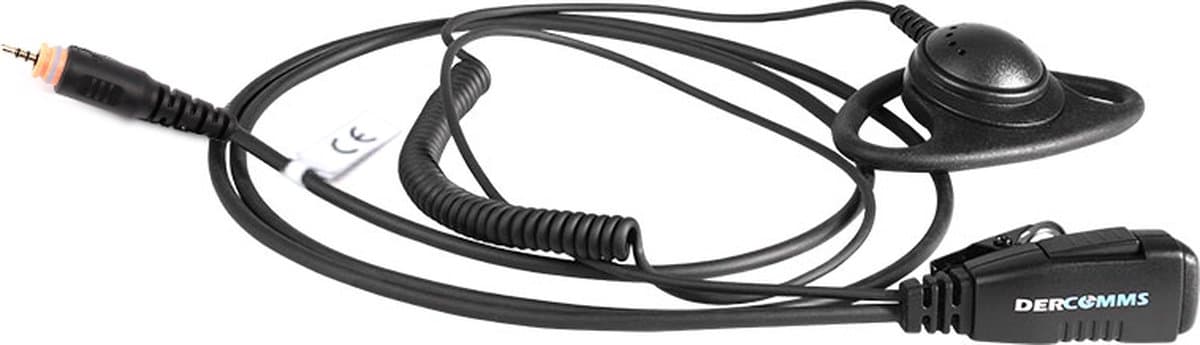 DerComms® oorschelp - headset - oortje voor Motorola CLP446e en CLPe portofoon — afbeelding 1