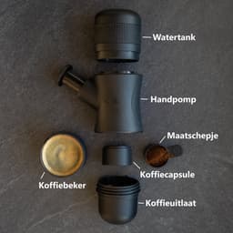 JOR Products® Mini Koffiezetapparaat - Koffiebonen - Koffiemachine - Espressomachine - Reizen - Filterhouder - Camping - Travel - Barista — thumbnail 2