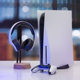 Industrial Living Koptelefoon Houder –Gaming Headset Stand  – Hoofdtelefoon Standaard Bureau– Hout - Metaal — thumbnail 5