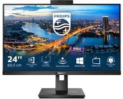 Philips 242B1H - Full HD Monitor - Powersensor - Lichtsensor - HDMI-DP-USB Hub - Verstelbaar - 24 inch — afbeelding 1