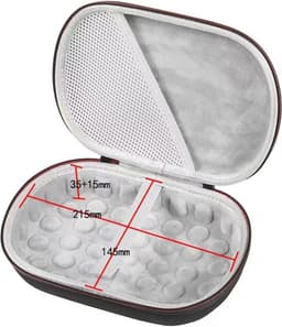 Harde koffer Geschikt voor Bose QuietComfort 35 (serie II), QC35, QC25, QC15 draadloze hoofdtelefoonaccessoires. Reistas voor opbergruimte - Zwart — thumbnail 2