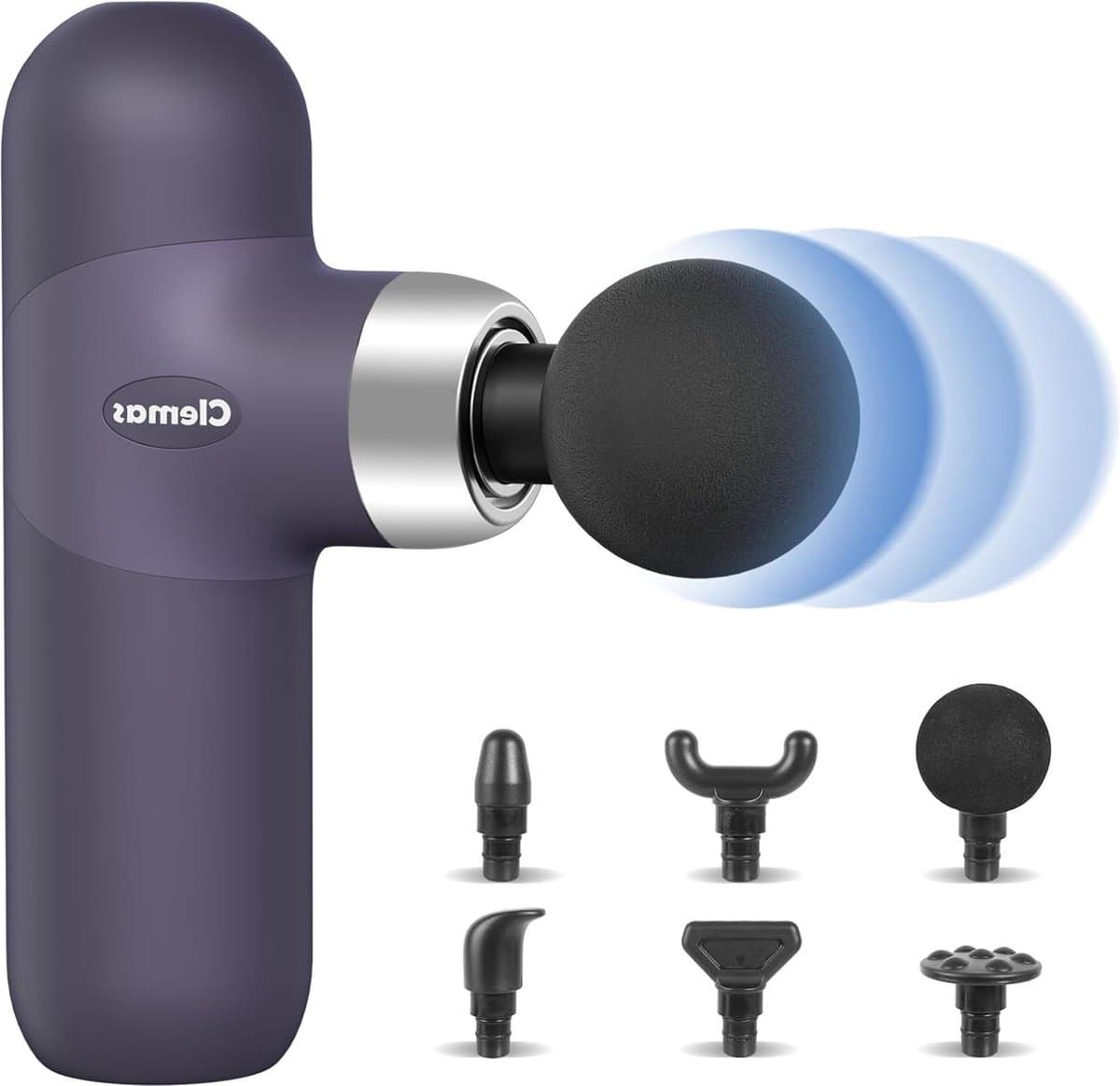 Massage Pistool Draagbaar Handheld Percussie Massager voor Diepe Weefsel Spierverlichting - Compact Lichtgewicht Ontwerp Krachtige Motor Lange Batterijduur - Inclusief 6 Massagekoppen 4 — afbeelding 1
