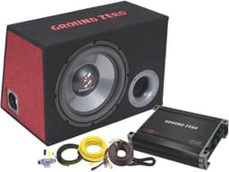 Ground Zero GZ BASS KIT 12.300 - Autosubwoofer - 12" Basreflex Subwoofer-behuizing - Complete Set met Versterker & Kabelset — thumbnail 1
