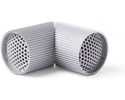 Lexon Design Ray Bluetooth TWS Magnetische Stereo Speakerset - Raw Aluminium